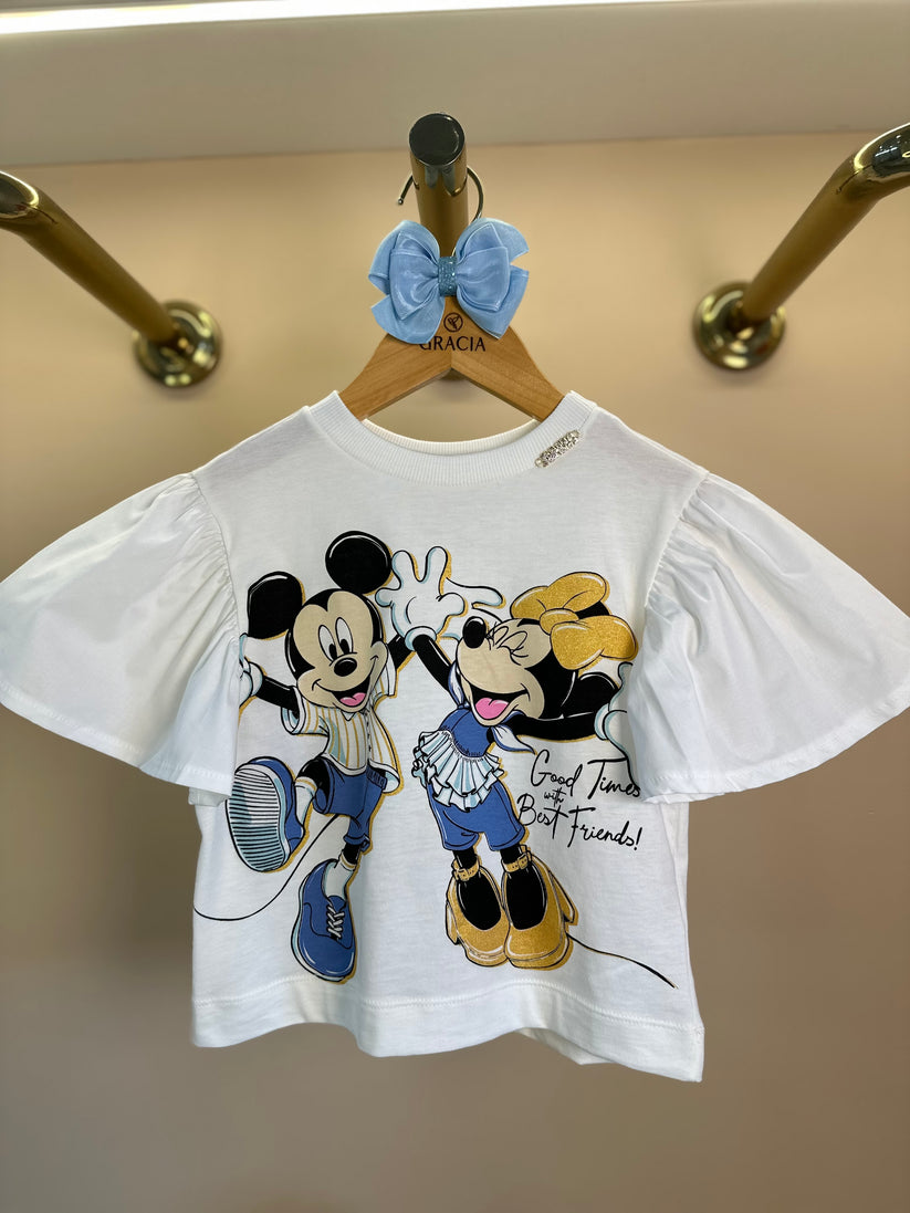 Blusa Infantil Mickey e Minnie Good Times - Animê