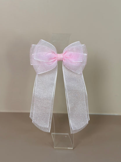 Laço Infantil Special Alongado All Organza Rosa Claro - Gracia