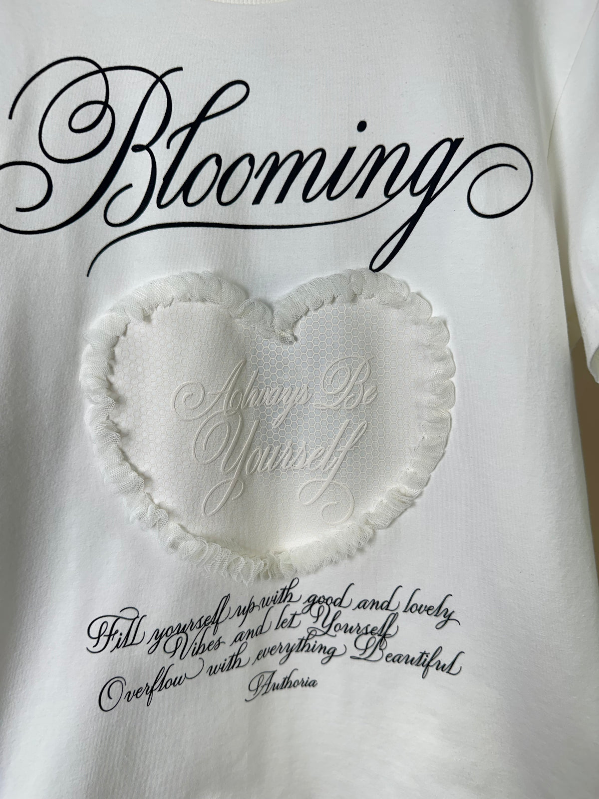 Blusa Teen T-Shirt Blooming Pérola - Authoria