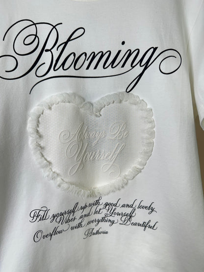 Blusa Teen T-Shirt Blooming Pérola - Authoria