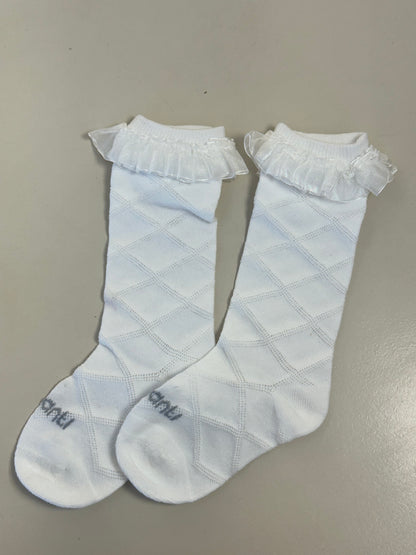 Meia Bebê Clássica 3/4 Off White - Infanti