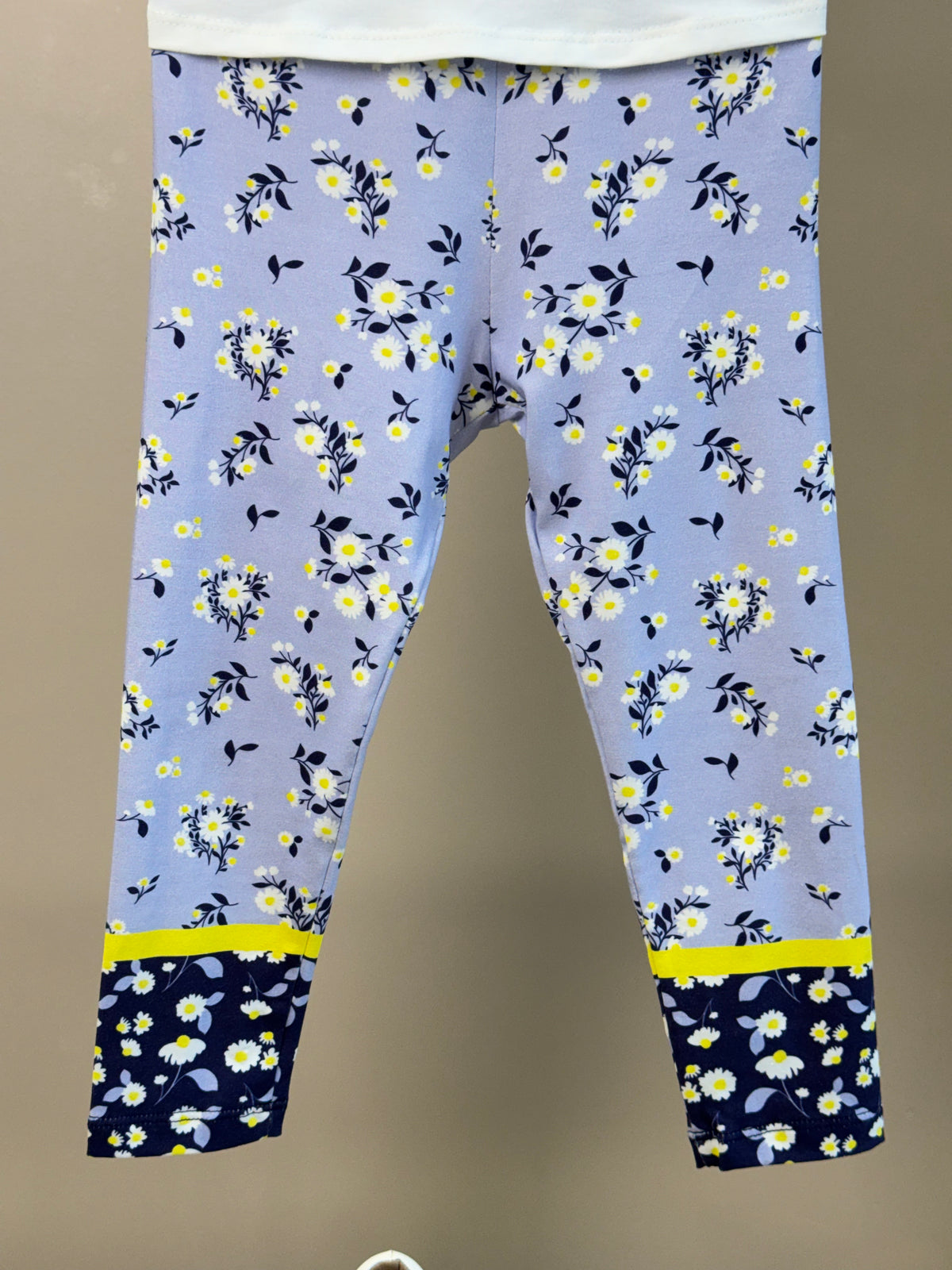 Conjunto Infantil Blusa Mangas Tule e Calça Legging Estampada - Petit Cherie