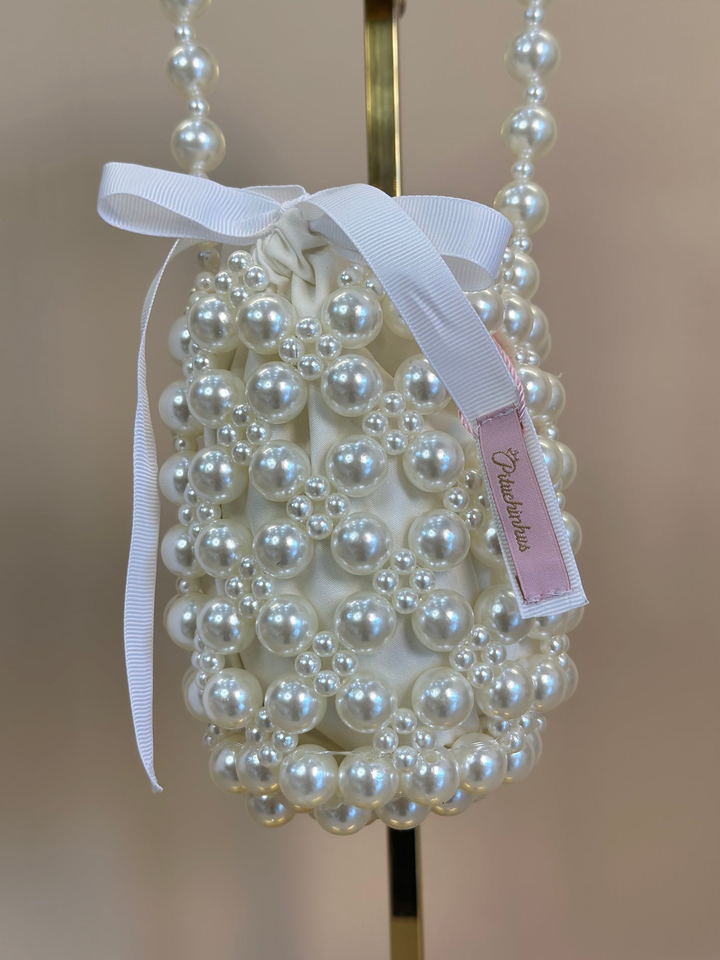 Bolsa Infantil Festa Pérolas Off White - Pituchinhus