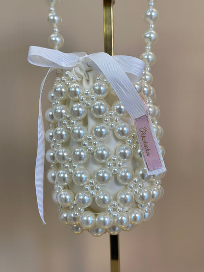 Bolsa Infantil Festa Pérolas Off White - Pituchinhus