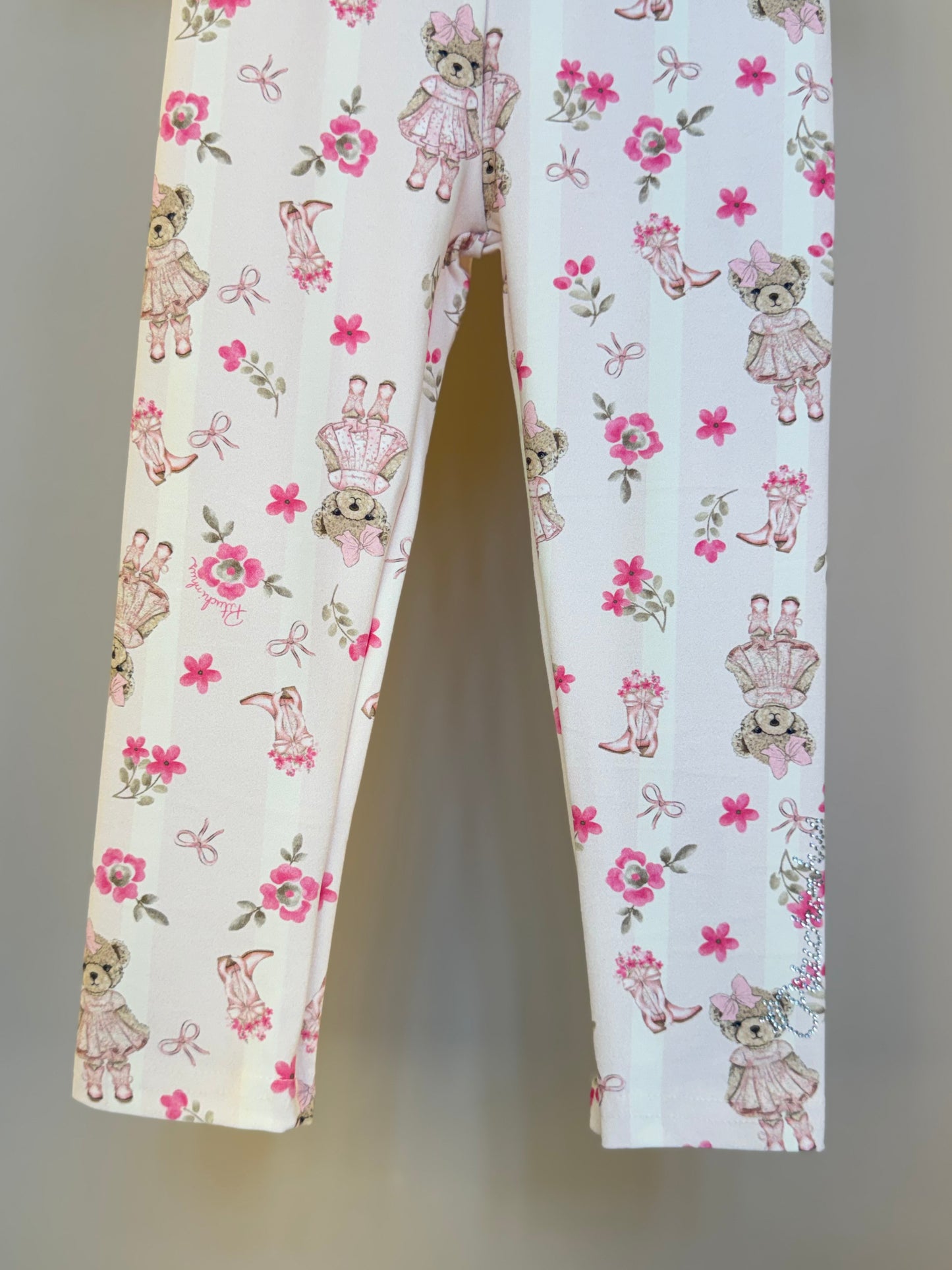 Legging Infantil Flores & Ursinhas - Pituchinhus