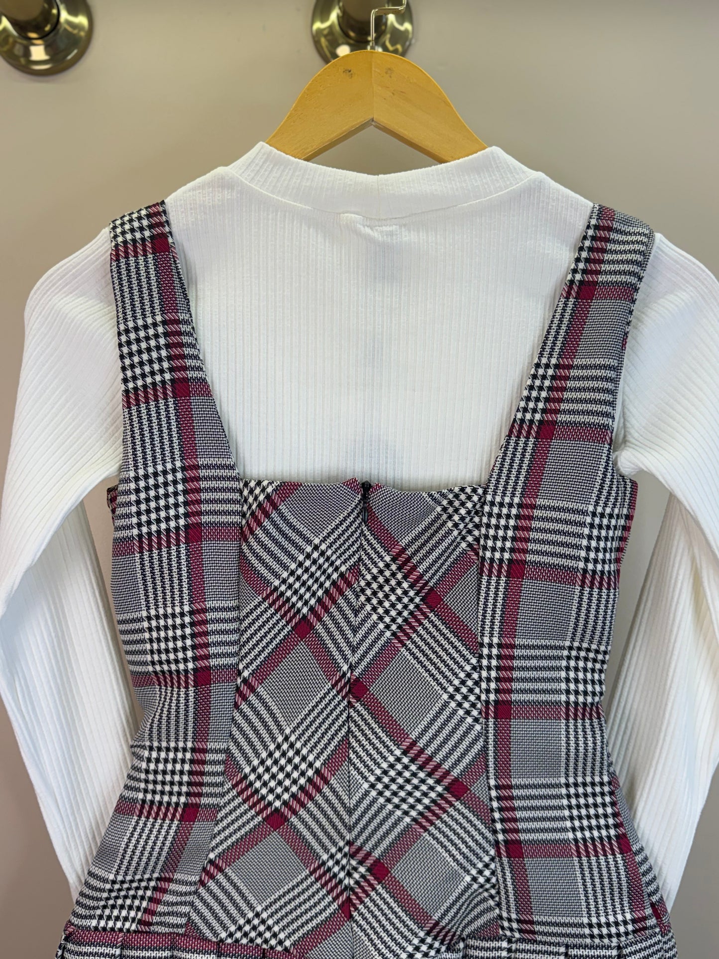 Vestido Teen Alfaiataria Com Blusa Detalhe Botões - Two In