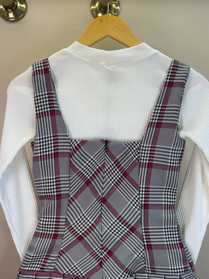 Vestido Teen Alfaiataria Com Blusa Detalhe Botões - Two In