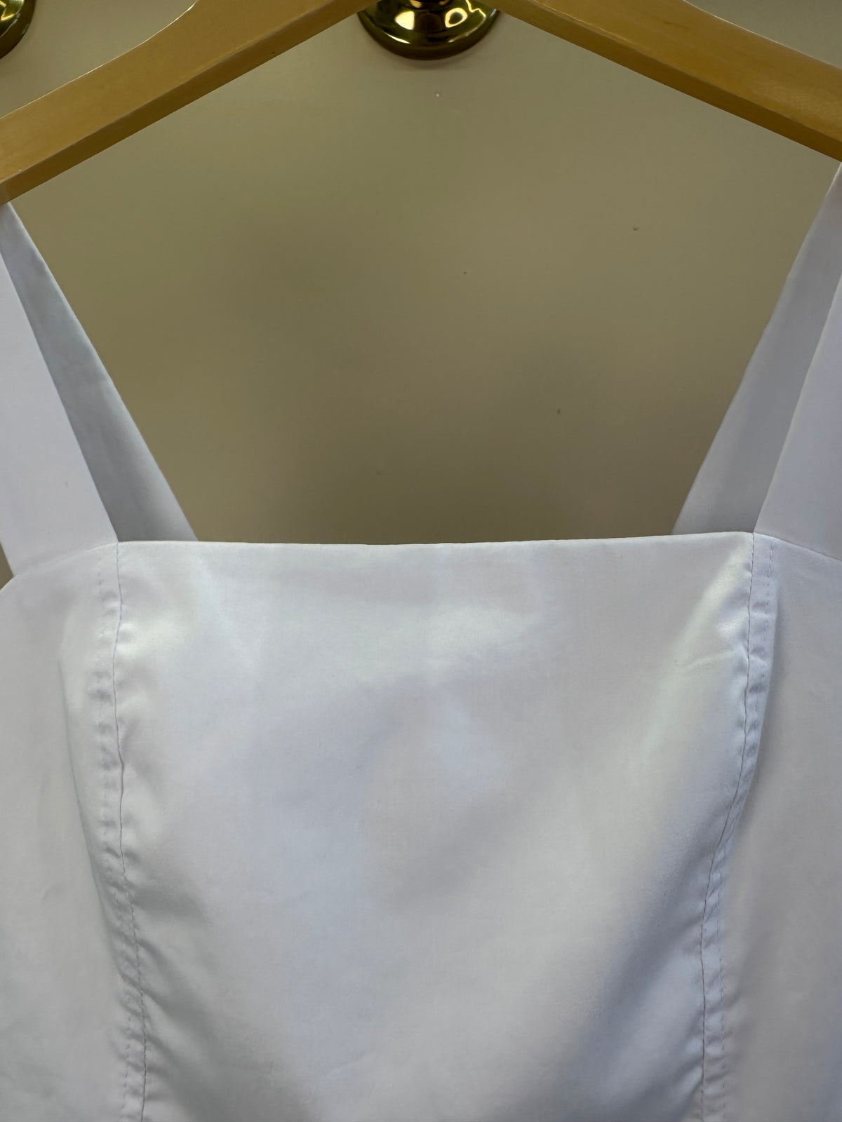 Blusa Teen Cropped Tricoline Peplum - Vanilla Cream
