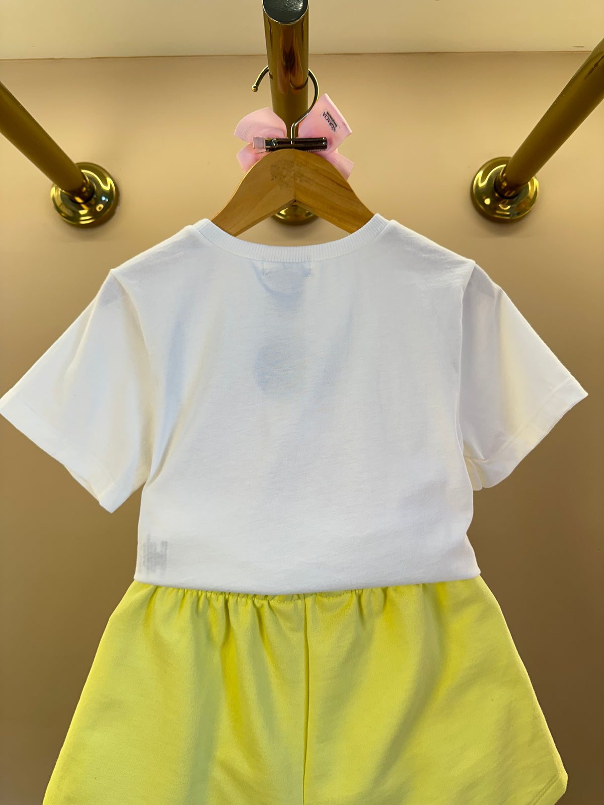 Conjunto Infantil Blusa Hello Kitty e Shorts Cós Elástico - Momi