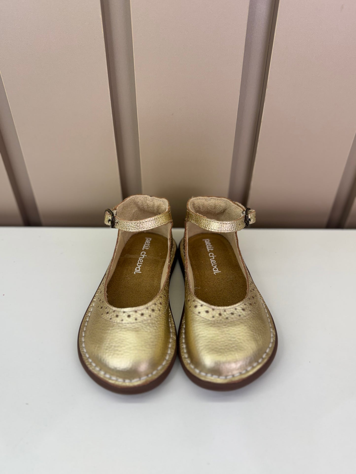 Sapato Infantil Patinete Doré - Petit Cheval