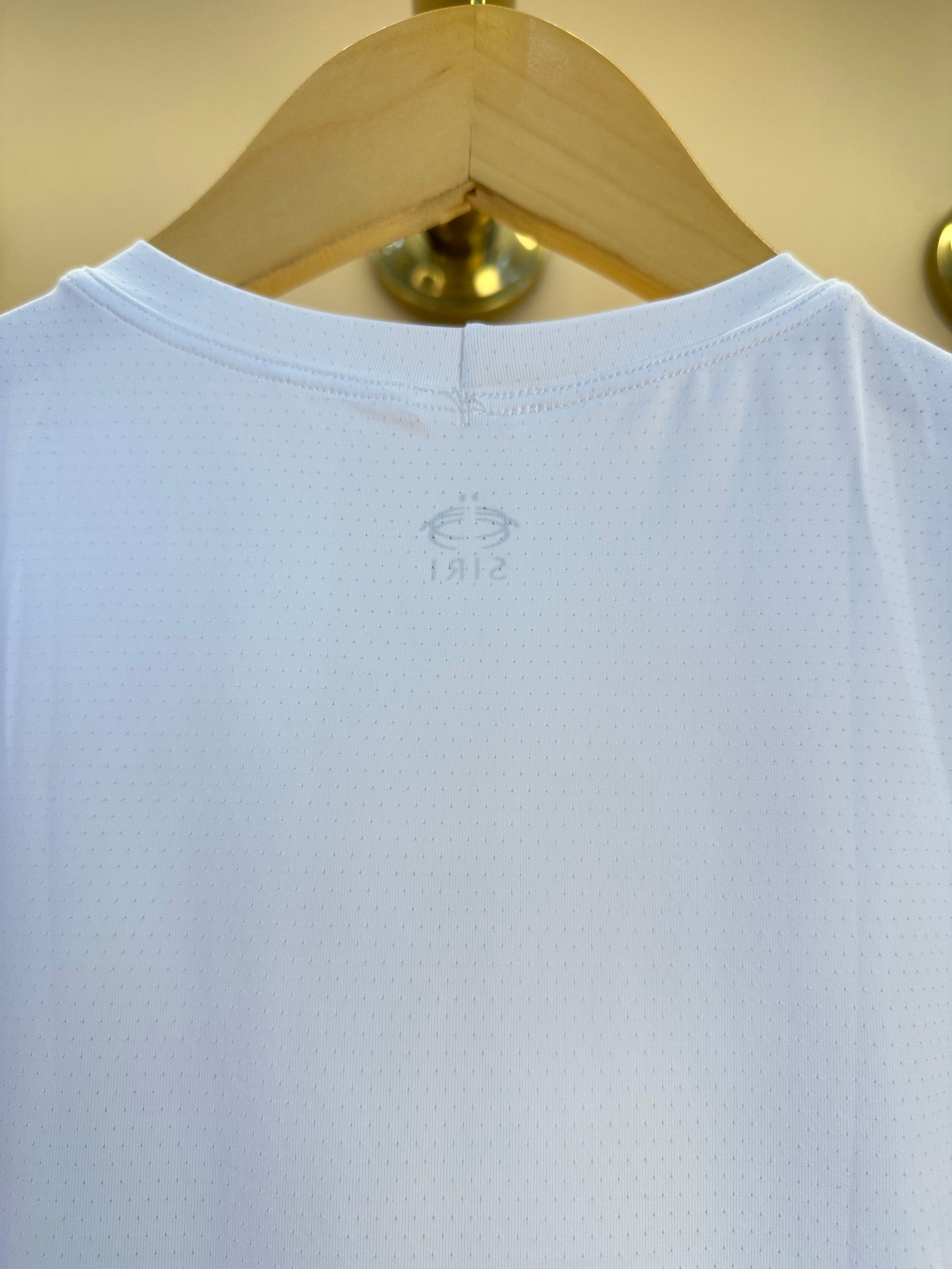 Conjunto Infantil Blusa Maria Dry Branca  e Saia Fernanda Dry Badminton Rosa - Siri Sport