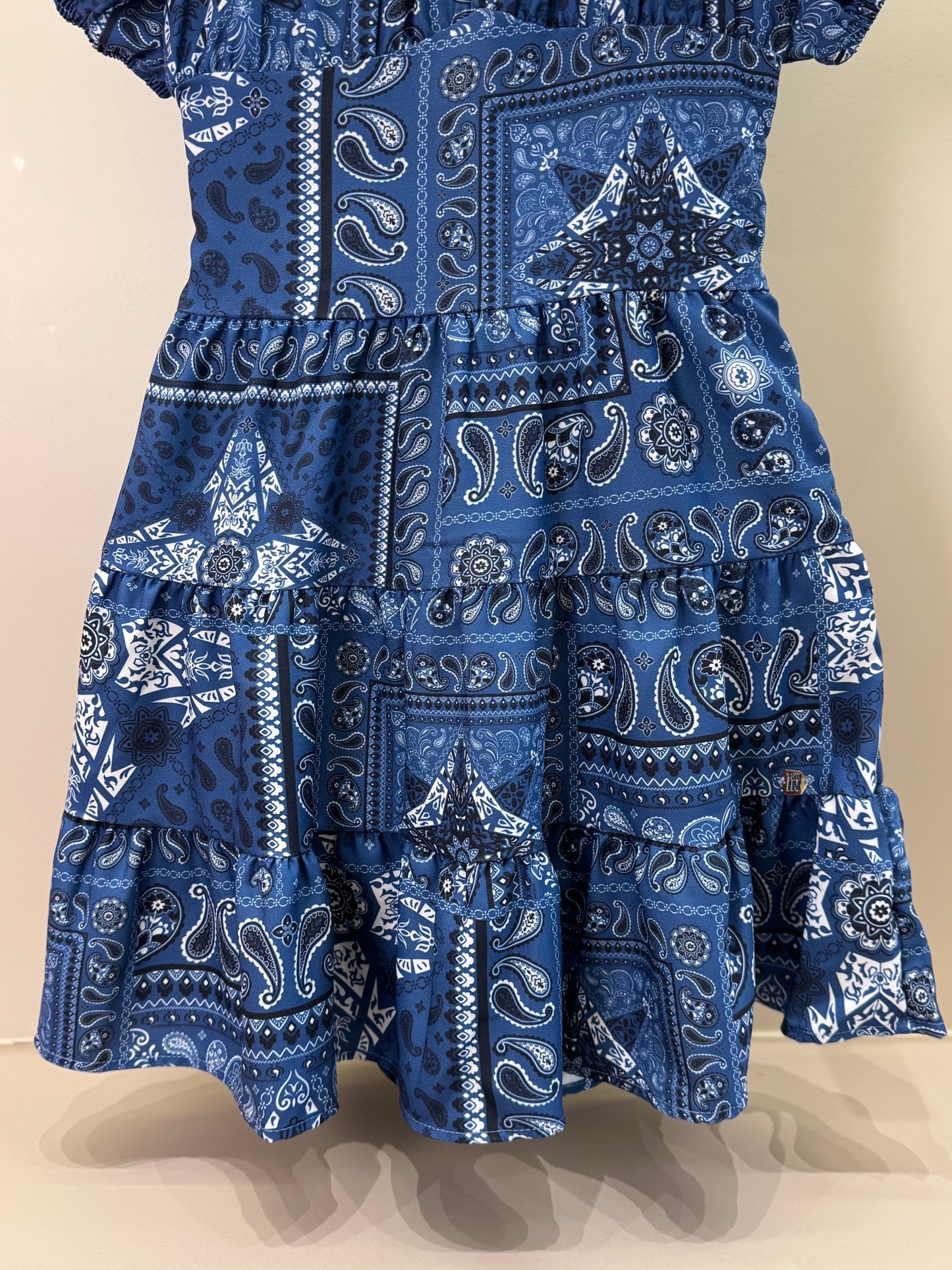 Vestido Teen Crepe Paisley Jeans - Two In