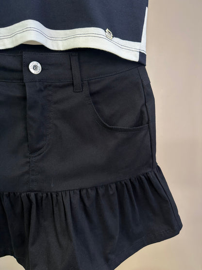 Conjunto Teen Blusa Gola Polo e Saia Balonê  - Two In