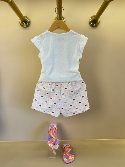 Pijama Infantil Blusa York Dream e Shorts Lacinhos - Infanti