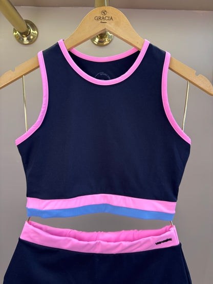 Conjunto Teen Top Cropped e Short-Saia - Vic Vick