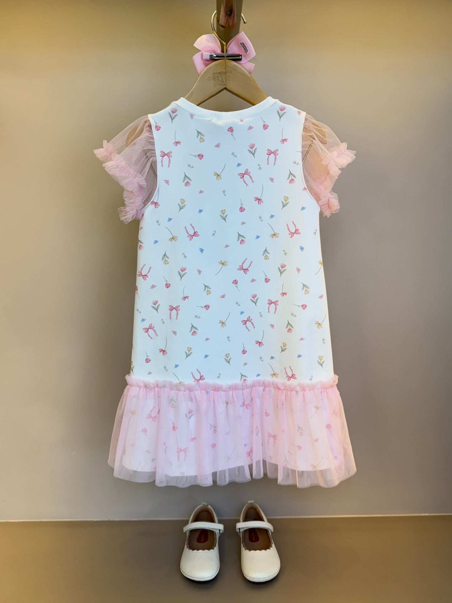 Vestido Infantil Carrossel Com Tule Rosa - Petit Cherie