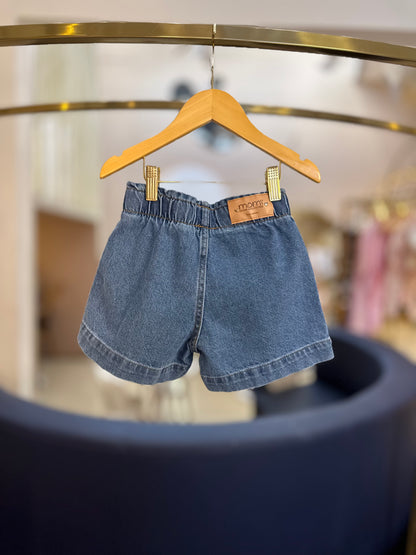Shorts Jeans Infantil Hello Kitty - Momi