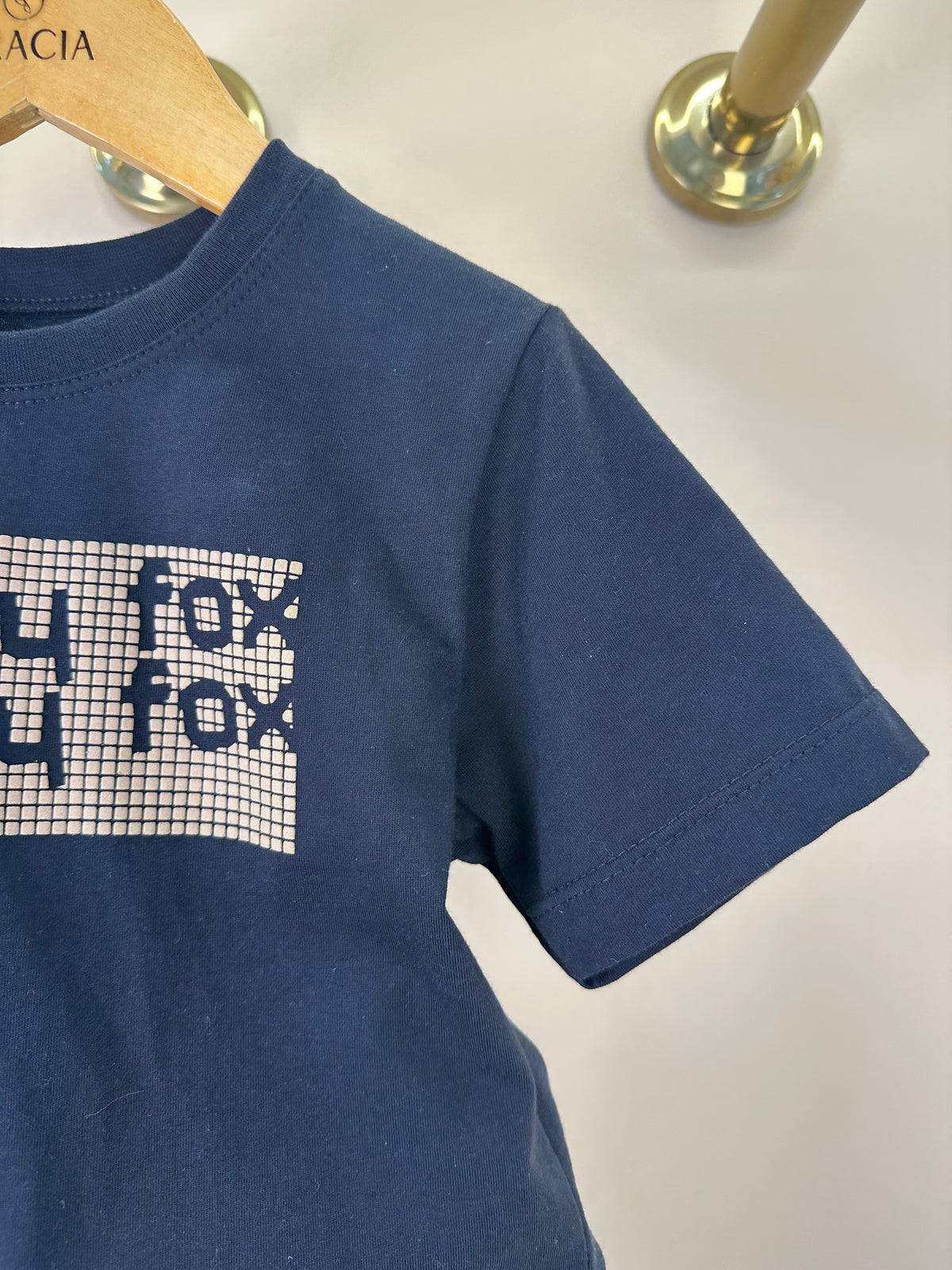 Conjunto Infantil Camiseta Preta JF e Bermuda Marrom - Little Jhonny