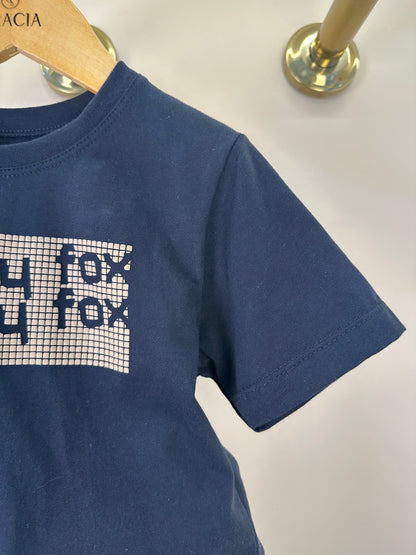 Conjunto Infantil Camiseta Preta JF e Bermuda Marrom - Little Jhonny