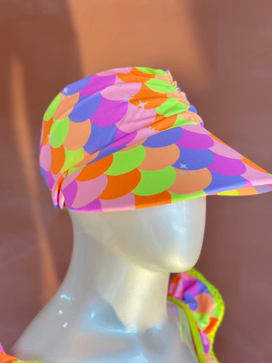 Viseira Infantil Proteção UV Alice Sereia Candy - Siri Kids