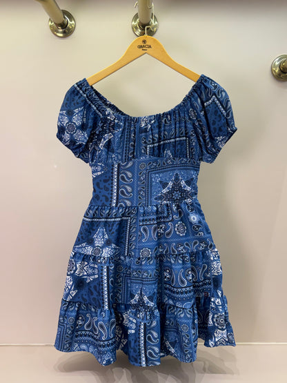 Vestido Teen Crepe Paisley Jeans - Two In