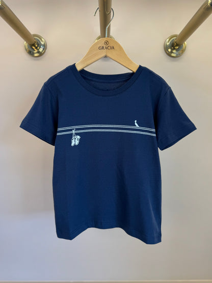 Camiseta Infantil Tenis Marinho - Reserva Mini