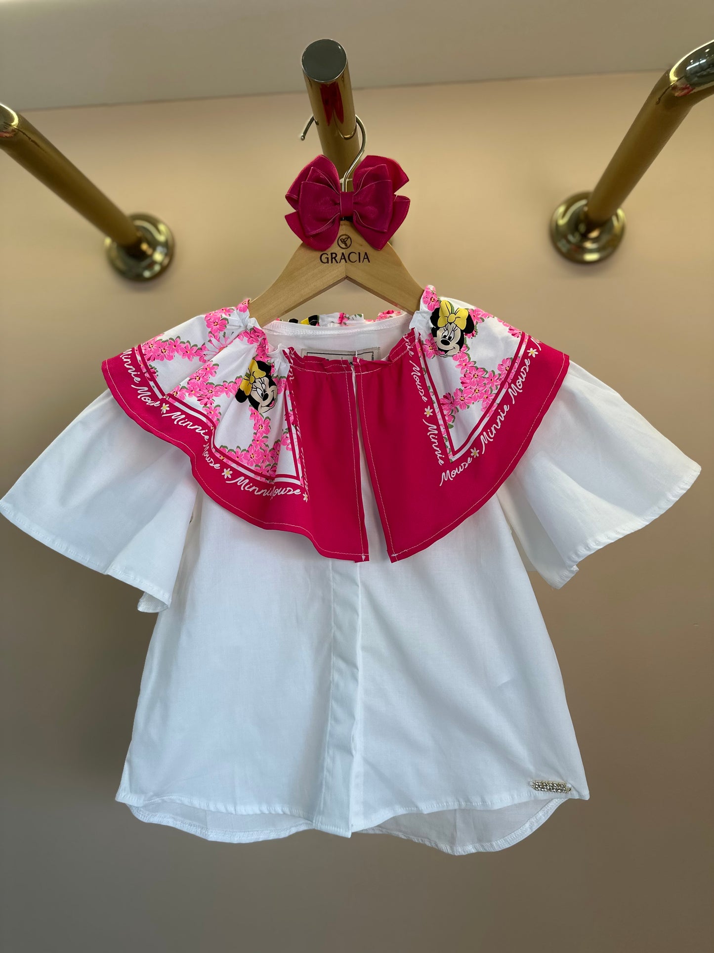 Camisa Infantil Maxi Gola Minnie - Animê