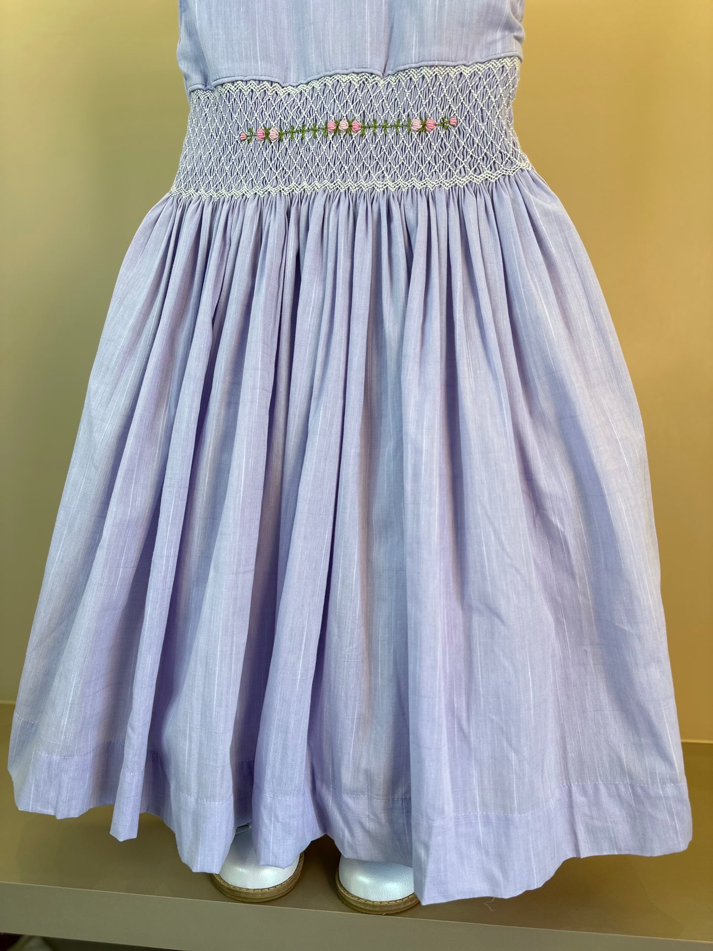 Vestido Infantil Clássico Algodão Isaura Lavanda - Gracia