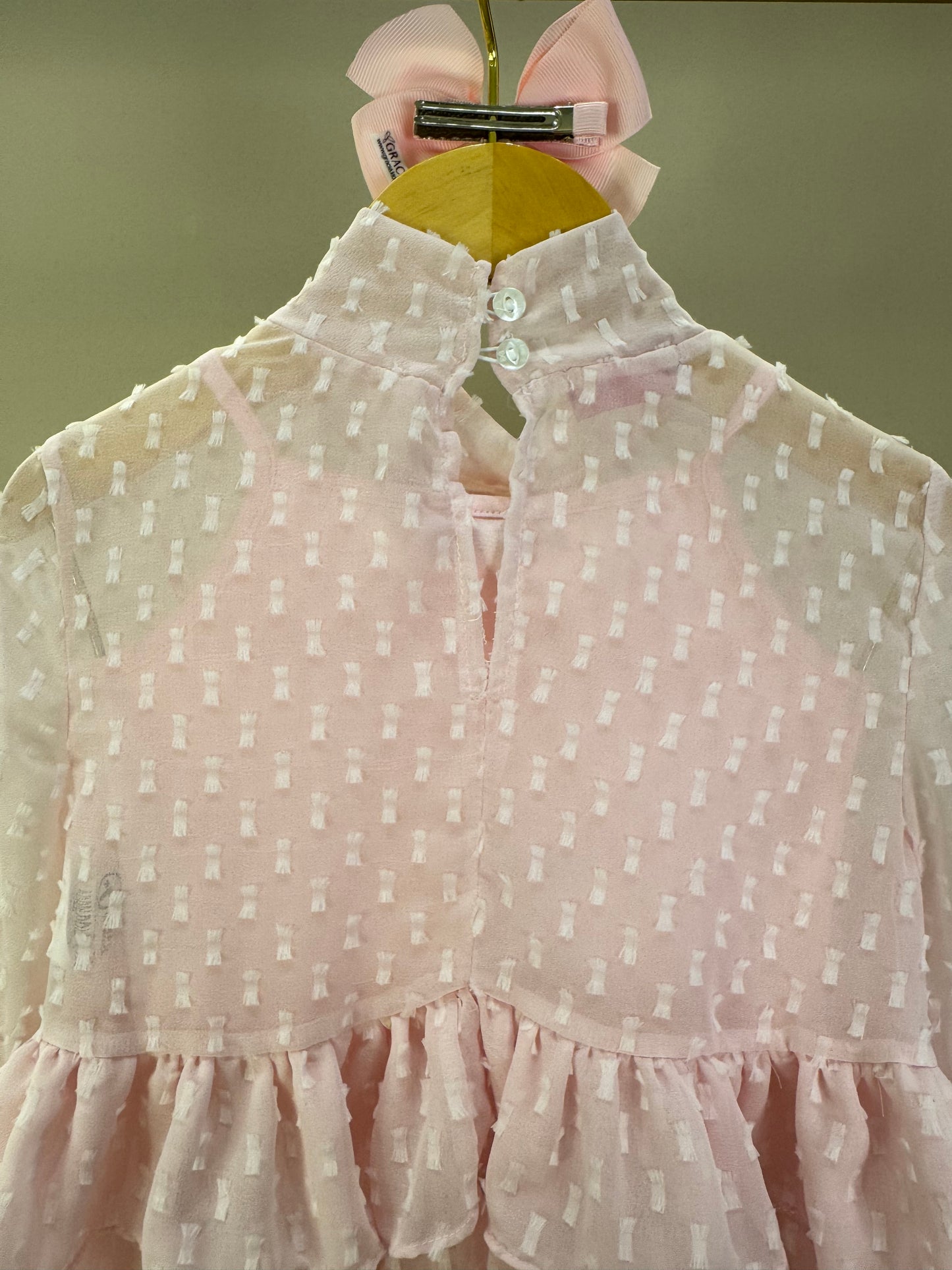 Conjunto Infantil Blusa Chiffon com Babados e Calça Alfaiataria - Luluzinha