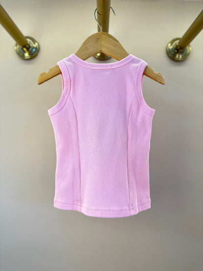 Regata Infantil Patche Coração Barbie Rosa Romântico - Pituchinhus