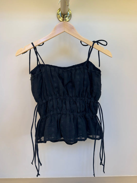 Blusa Teen Cropped Chiffon Bordado  - Two In