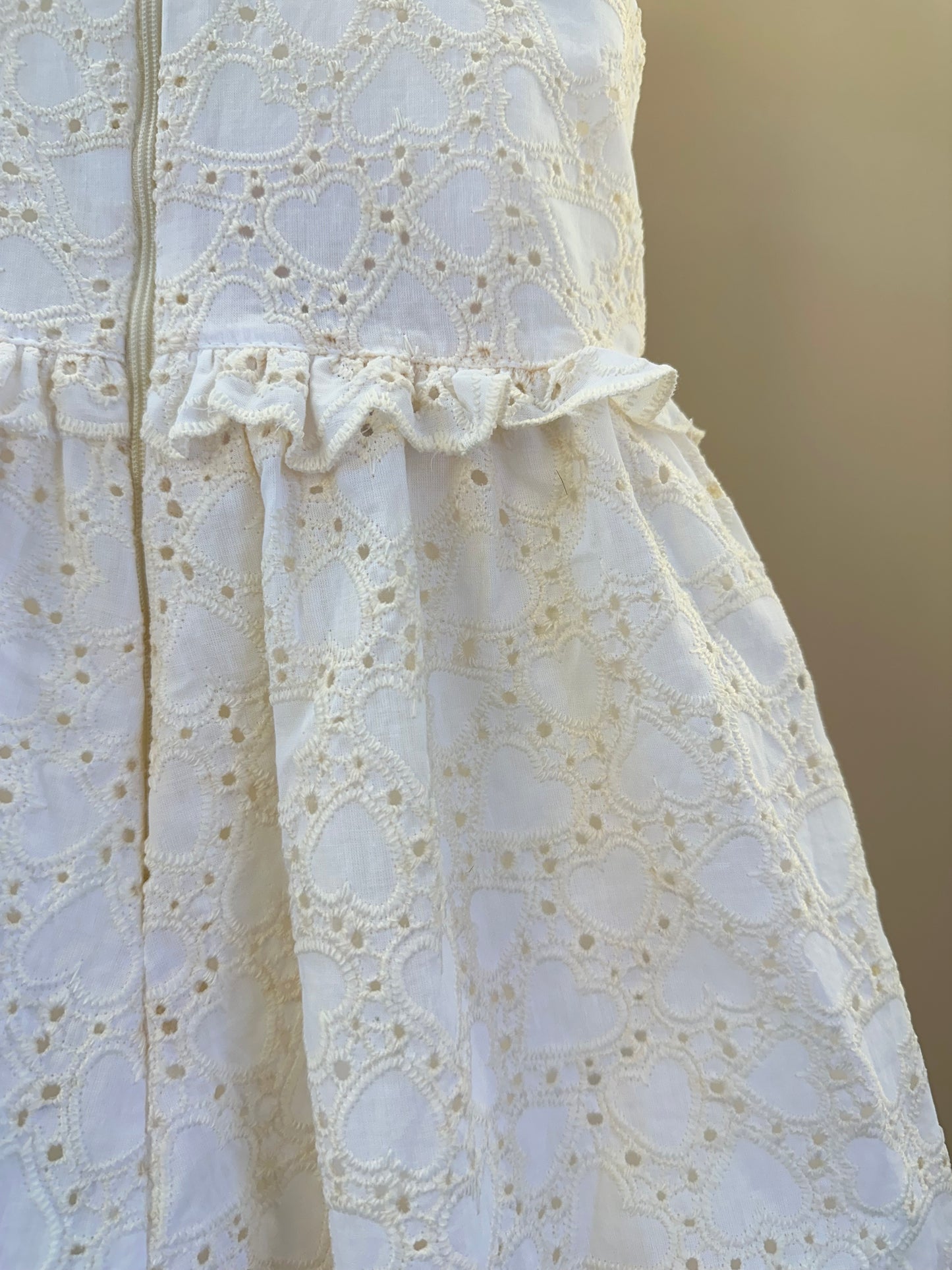 Vestido Infantil  Laise Coração e Rendinha na Pala -  Gabriela Aquarela