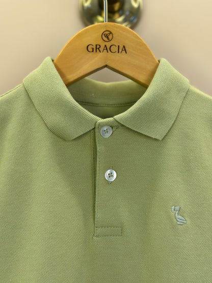 Polo Infantil Piquet Verde - Dudes