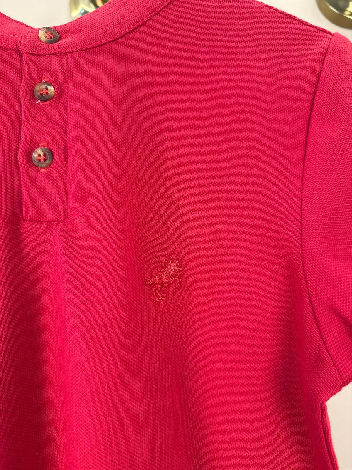 Polo Infantil Piquet Cavalo Bordado Vermelho - Dame