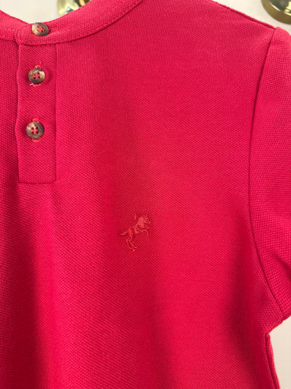 Polo Infantil Piquet Cavalo Bordado Vermelho - Dame