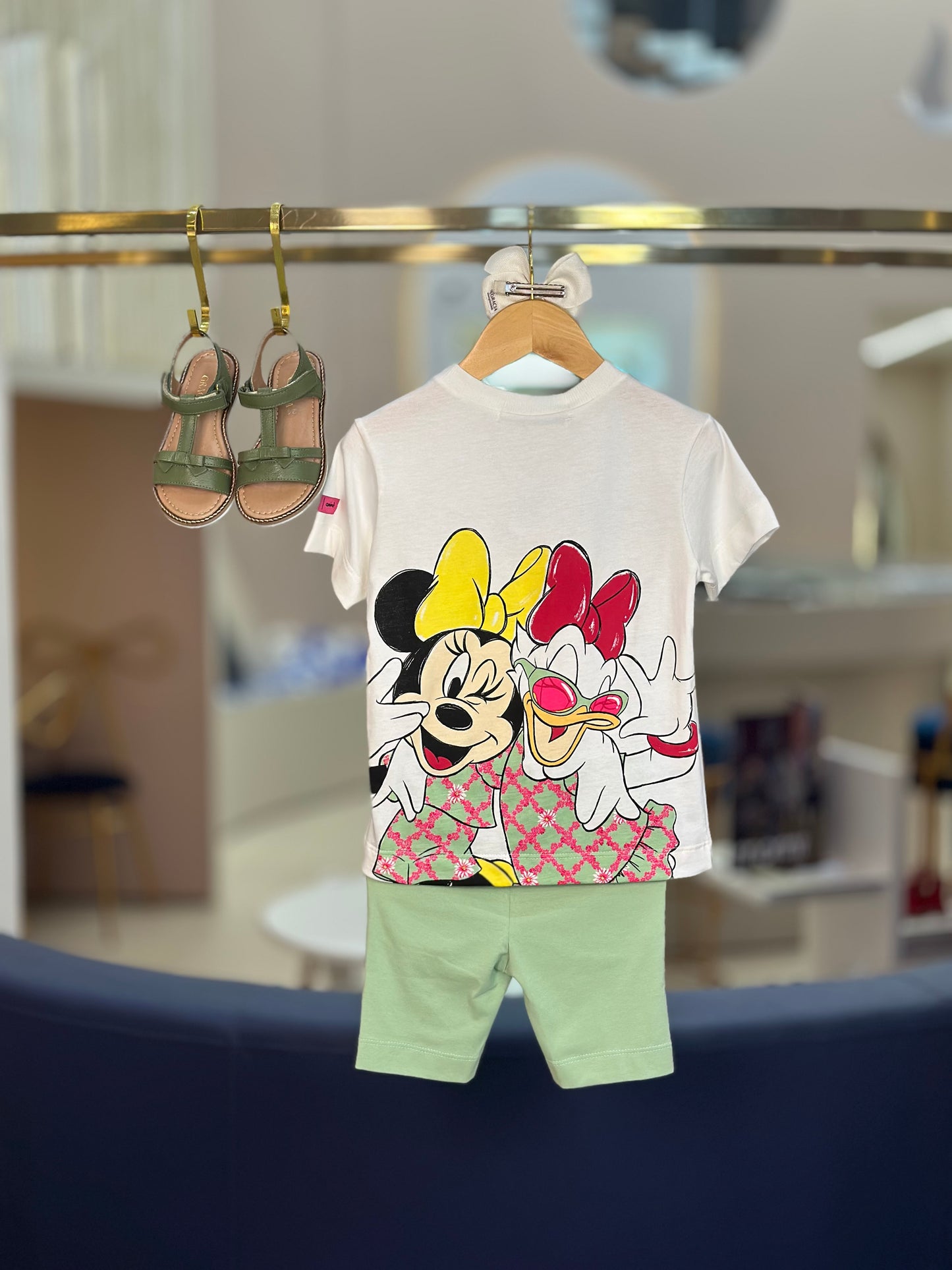 Conjunto Infantil Tshirt Minnie & Daisy Legging Disney - Animê