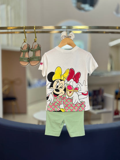 Conjunto Infantil Tshirt Minnie & Daisy Legging Disney - Animê