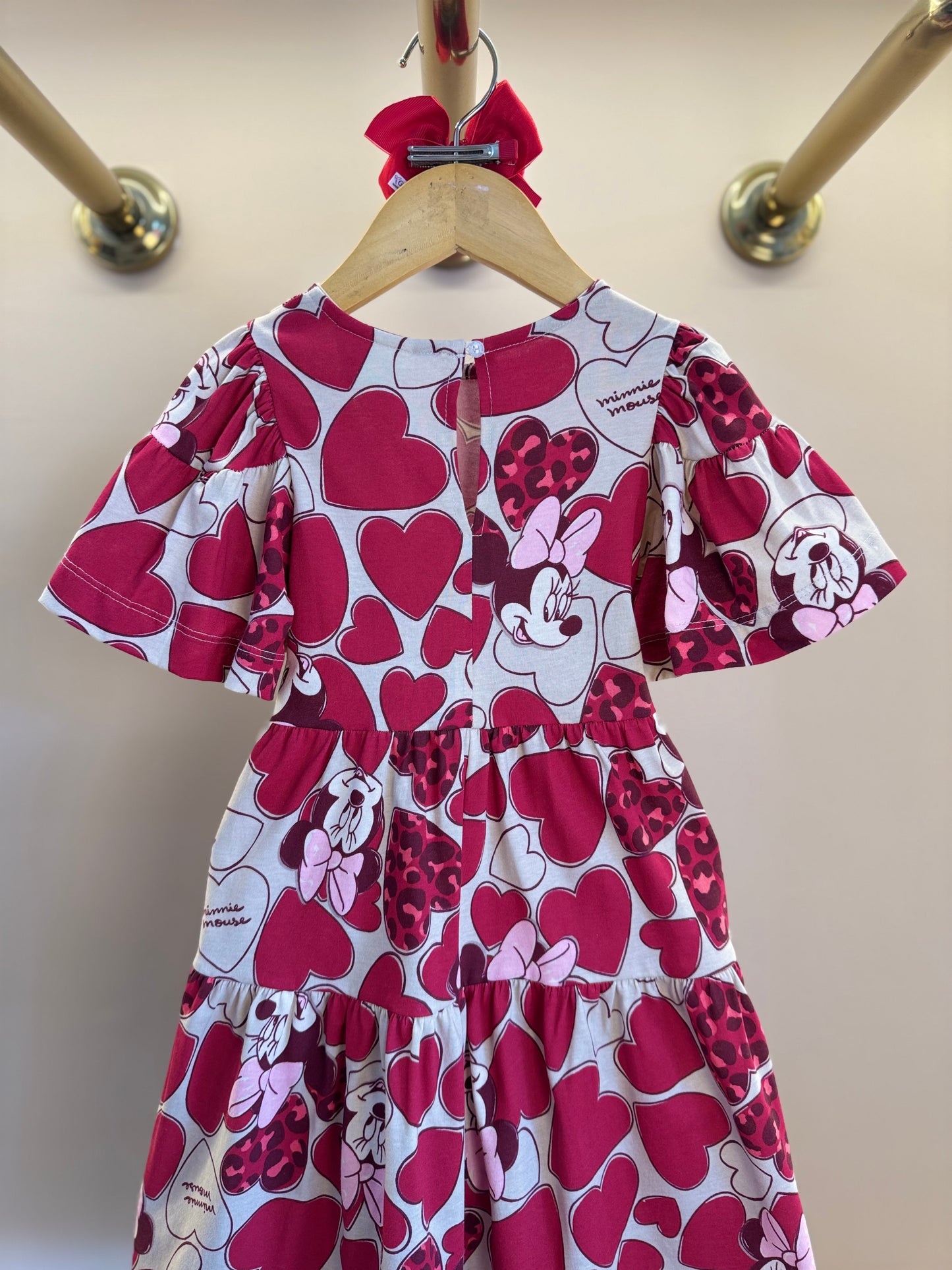 Vestido Infantil Minnie Mouse Hearts - Animê Petite