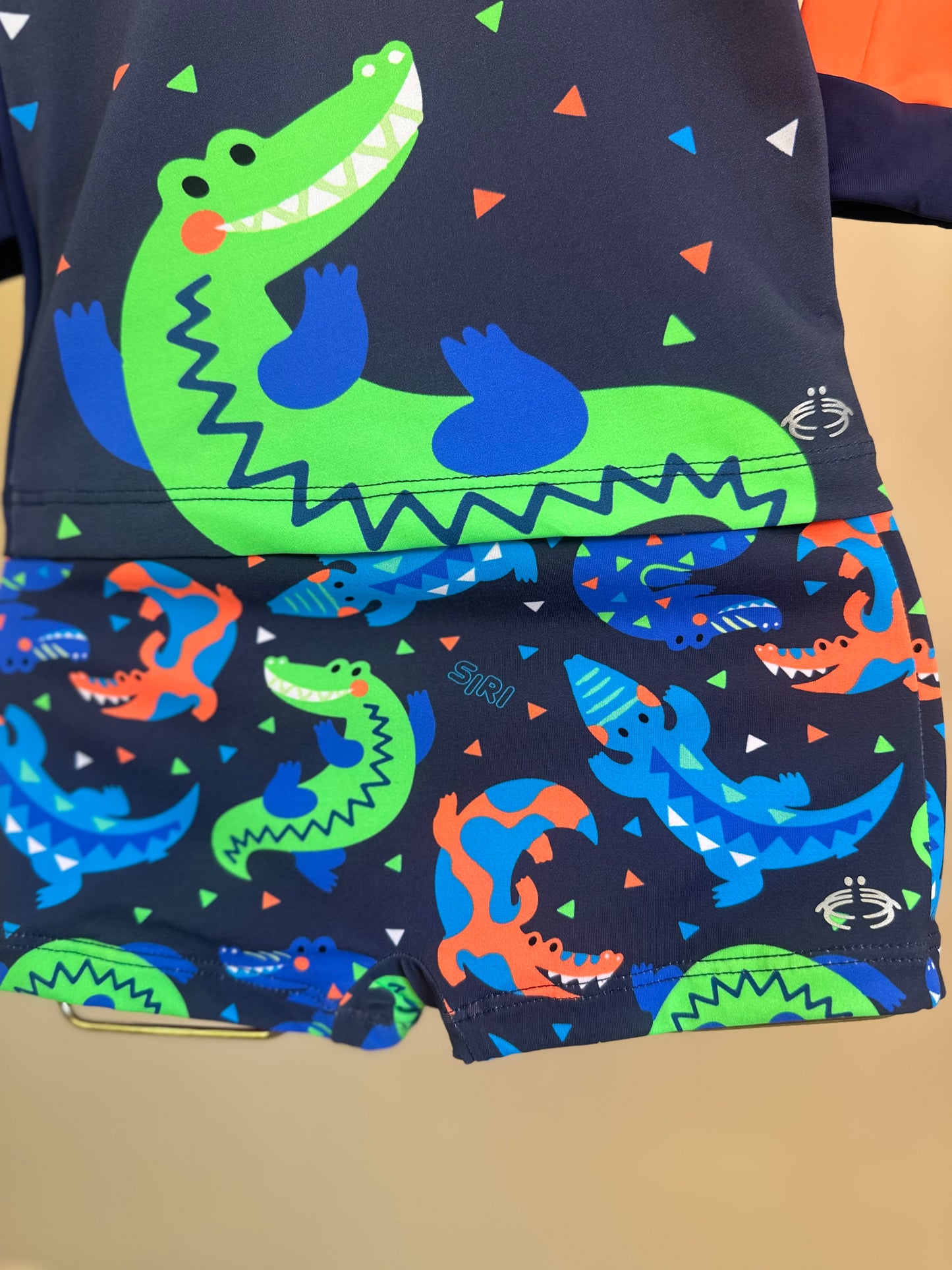 Conjunto Bebê Blusa de Proteção e Sunga Lucas Croc - Siri Kids