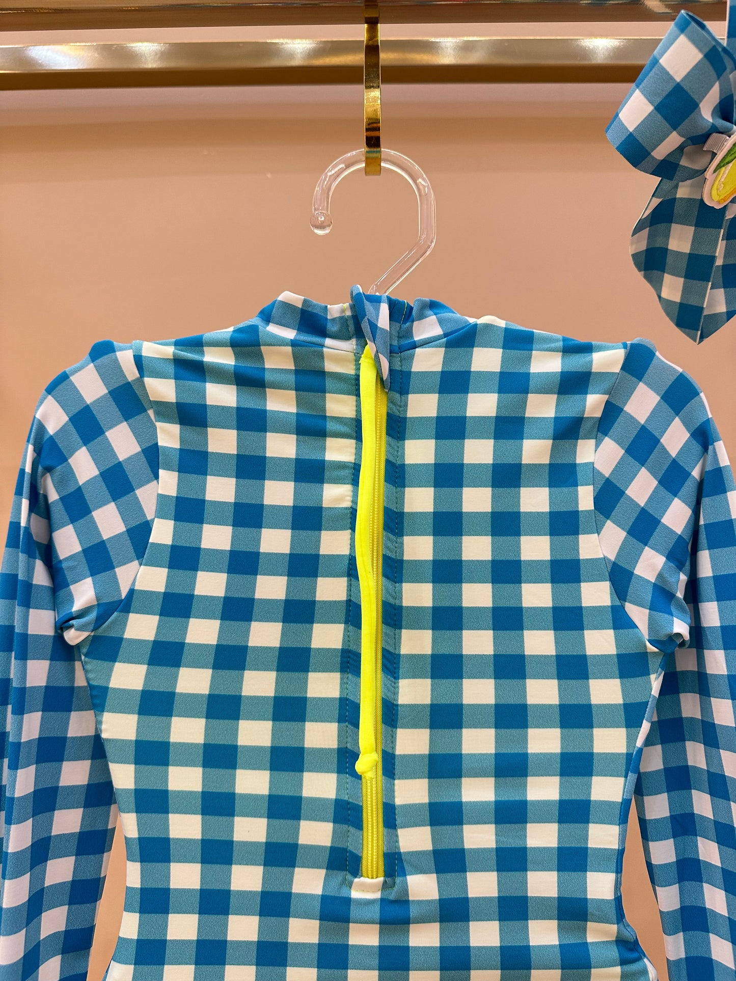 Body Infantil Aline Est. Vichy Limão - Siri Kids