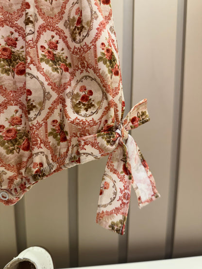 Pimpão Bebê Floral Provençal Gola Estampada - Roana