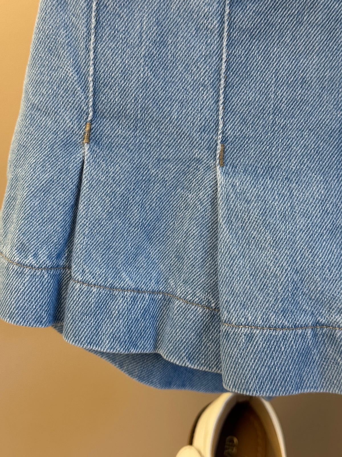 Conjunto Infantil Regata Lilás Estampa Limões e Shorts Saia Jeans Com Pregas - Momi