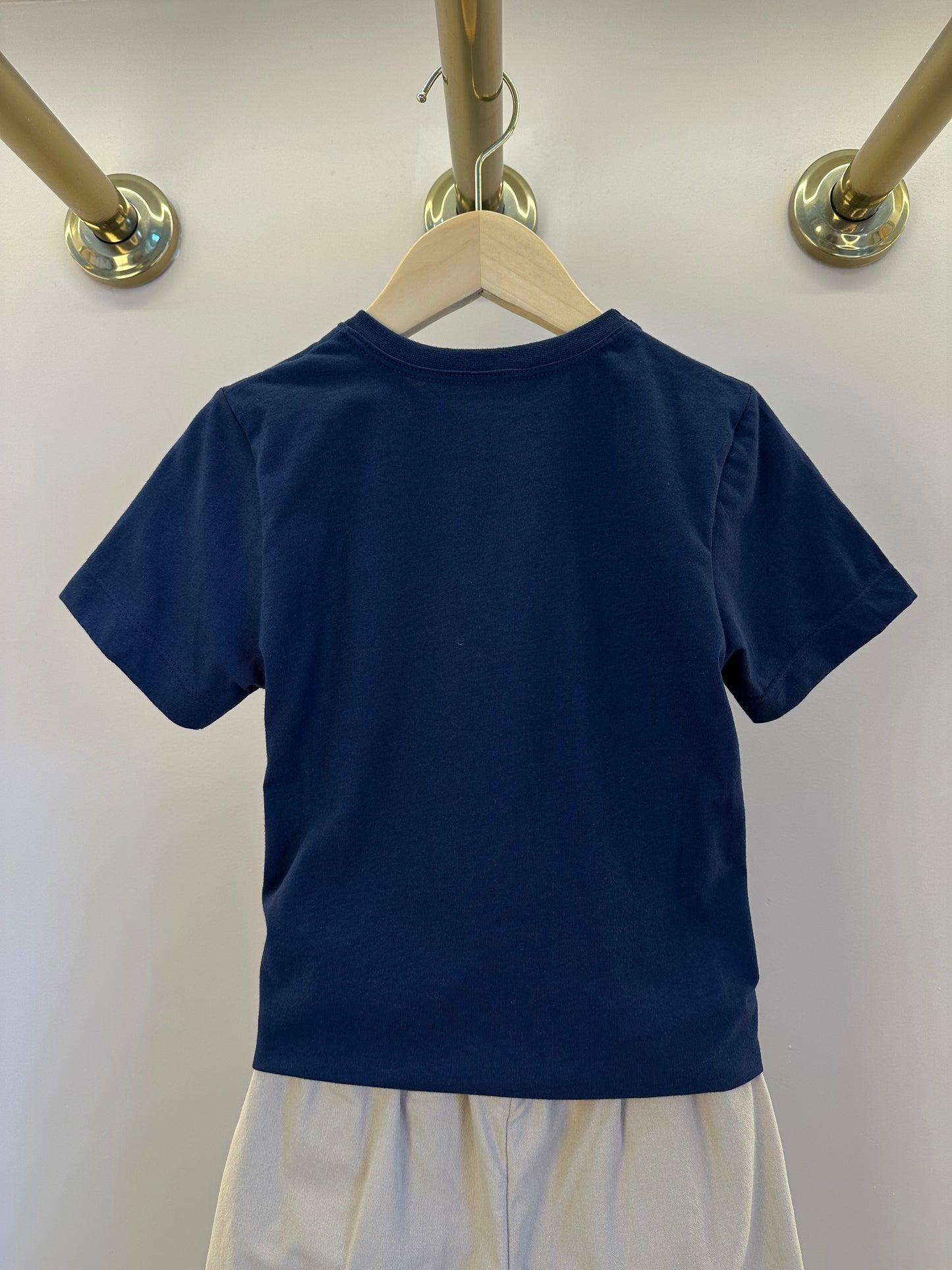 Conjunto Infantil Camiseta Calling e Bermuda Bege  - Little Johnny
