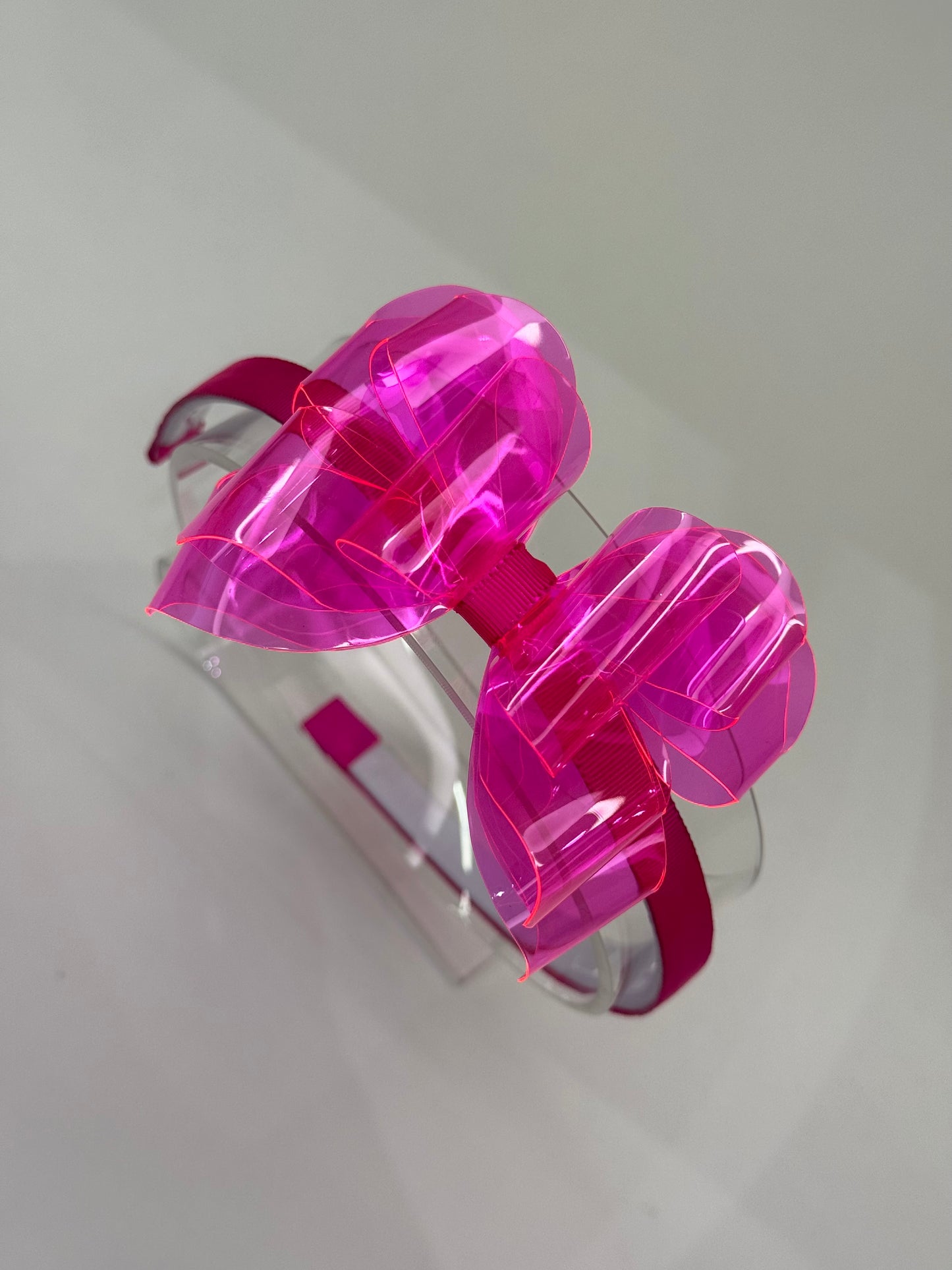 Arquinho Infantil Borboleta Rosa Neon - Siri Kids