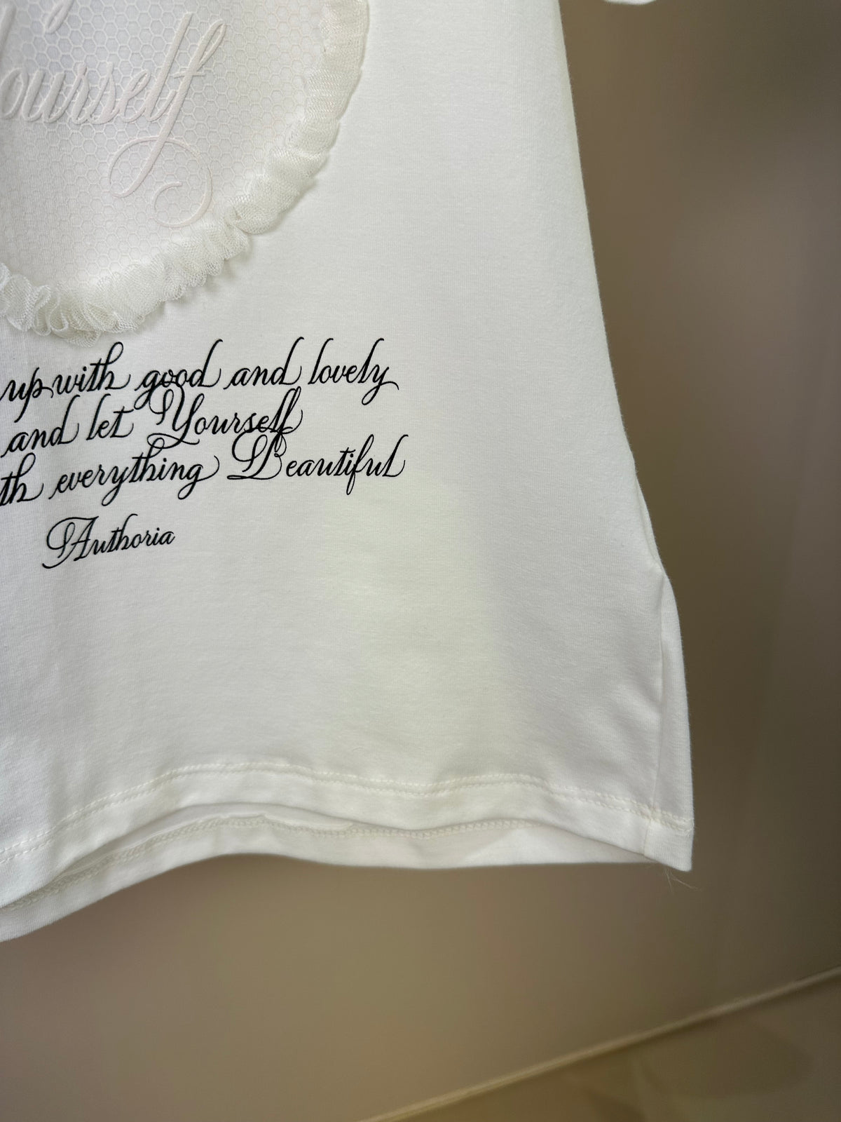 Blusa Teen T-Shirt Blooming Pérola - Authoria
