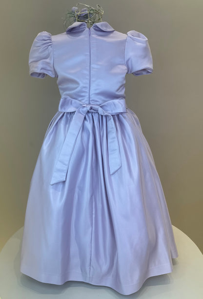 Vestido Infantil Bordados Rococó Francês Lilás - Mio Bebê