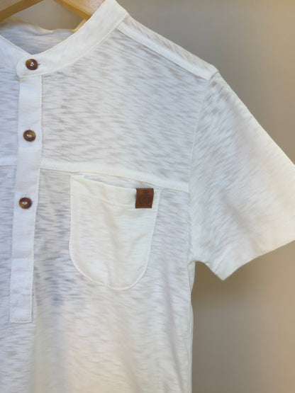 Camisa infantil flamê com gola padre - Dame