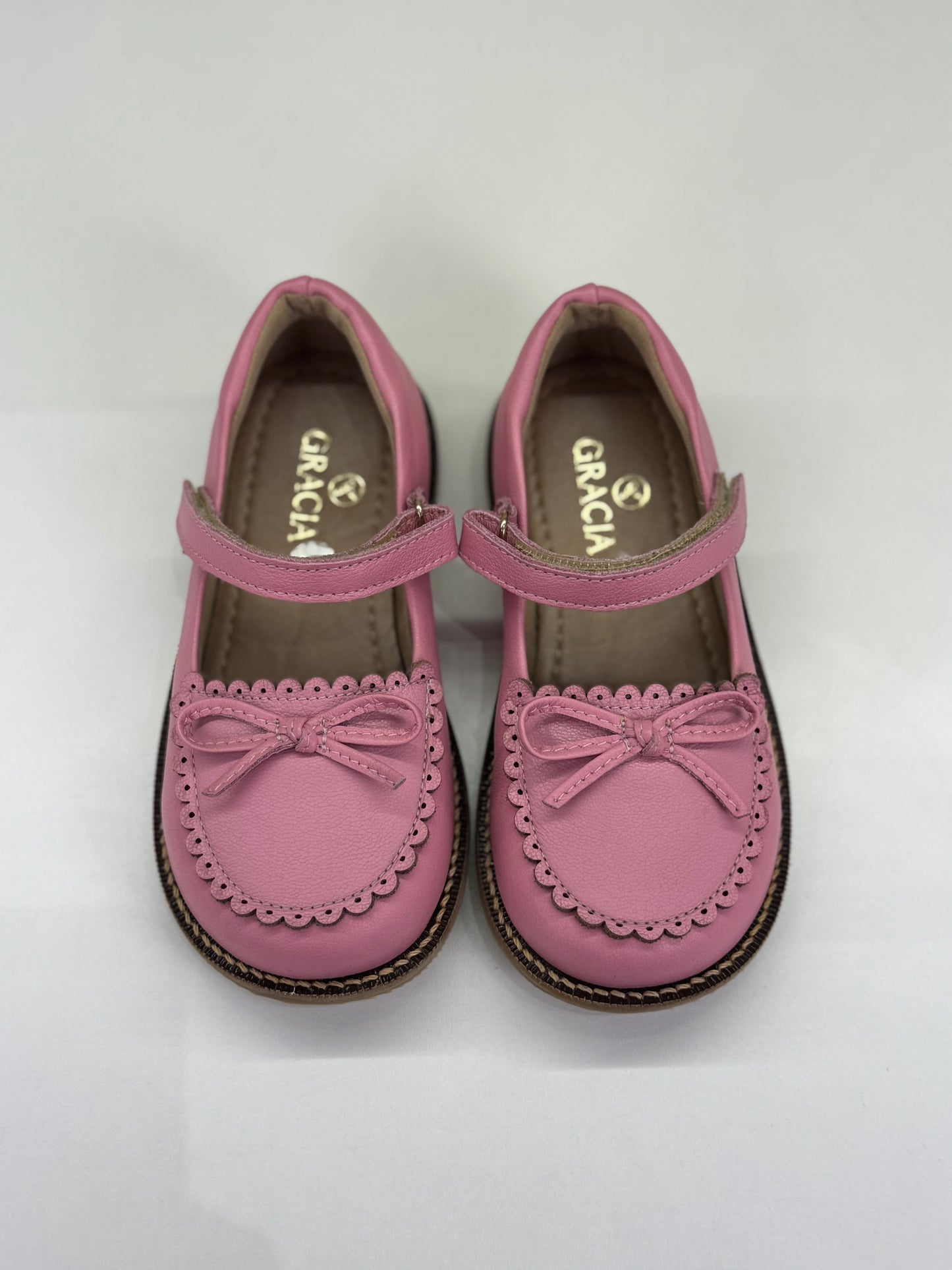 Sapato Infantil Couro Lara Rosa - Gracia