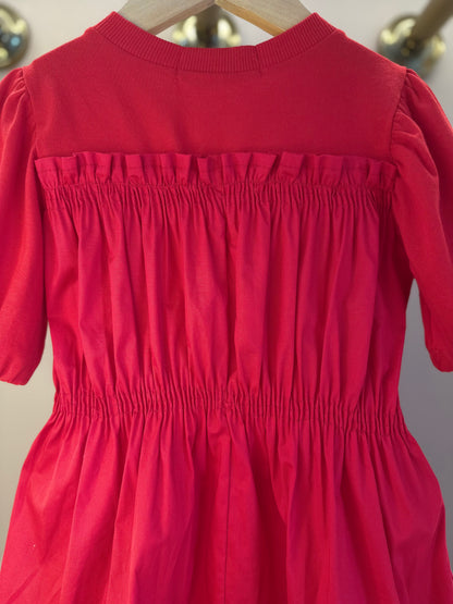 Vestido Infantil Malha Franzida Casual - Animê