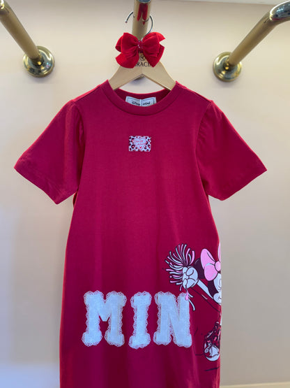 Vestido Infantil Minnie Cherry Flores ANM Rendado - Animê Petite